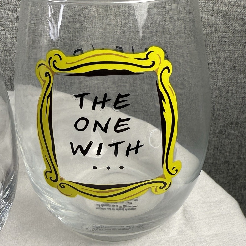 Set‎ of 5 Friends TV Show Stemless Wine Glasses - Picture 6 of 9